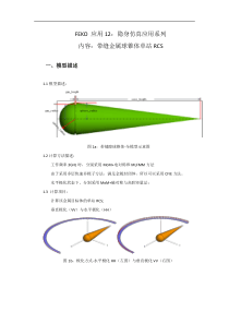 FEKO应用12_金属球锥体RCS