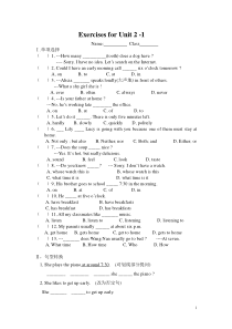 ExercisesforUnit2新人教版七年级下册