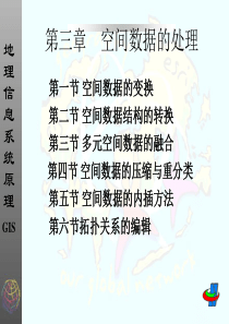 GIS课程(第三章空间数据处理).