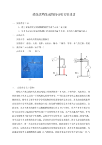 h27蜡烛燃烧生成物的检验实验设计