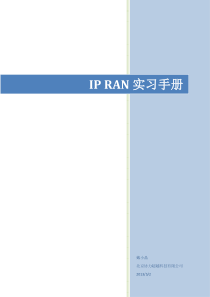 IPRAN实验手册