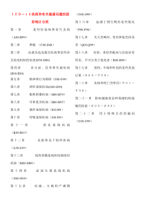 ICD-10疾病和有关健康问题的国际统计分类