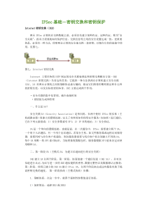 IPSec基础-密钥交换和密钥保护