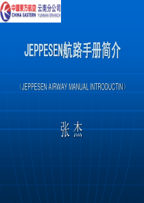 JEPPESEN航路手册简介