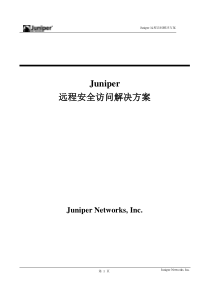 Juniperssl-vpn解决方案