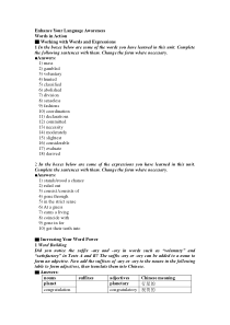 KeytoSomeExercises_U4新世纪大学英语综合教程最新版课后习题答案