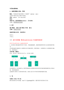 java抽象类接口等知识点