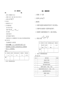 密度测量实验报告