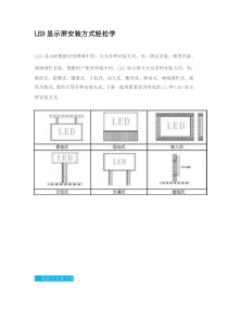 LED显示屏安装方式轻松学