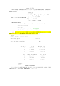 LINGO软件简介