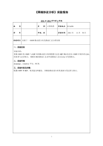 OSPF路由重分布及路由汇总分析实验《协议分析》实验报告模板