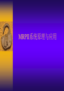 MRPII系统原理简介.