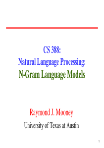 NLP自然语言处理—N-gramlanguagemodel