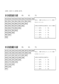 20以内进位加法口诀表