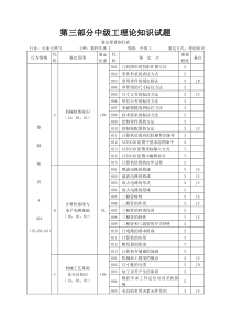 数控车床工中级理论知识试题