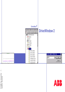 ABB传动调试软件DriveWindow介绍.