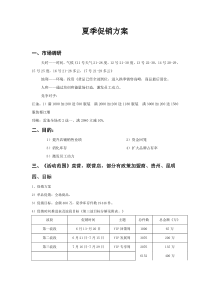 6月夏季促销方案