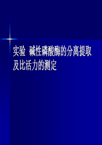 6碱性磷酸酶的分离提取