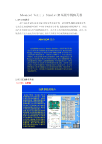 ADVISOR初学总结