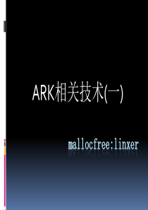 ARK相关技术