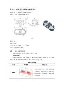 电器开关按钮塑料模具设计