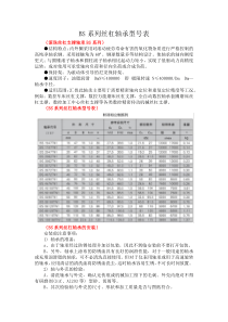 BS系列丝杠轴承型号表