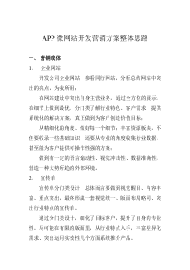 APP微网后台开发营销方案