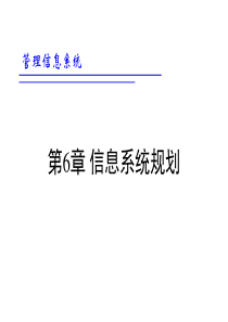 ch6-信息系统规划.