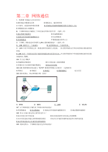 CCNA网络学院第二章网络通信试题及答案