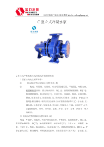 C型立式冷凝水泵