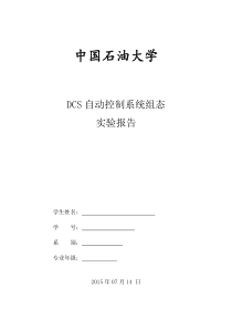 DCS自动控制系统组态