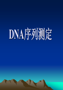 DNA序列测定.