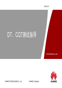 DTCQT测试指导(华为).