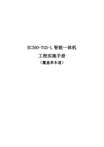 EC300-TGS-L智能一体机工程实施手册(覆盖单车道)