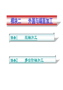 杨琳版数控车加工工艺与编程模块二