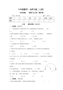 10.小学数学(六上)图形与几何专项训练试卷