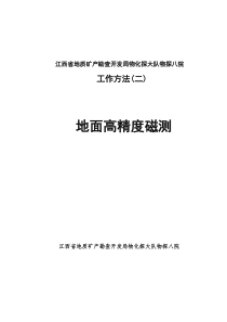 2地面高精度磁测工作方法