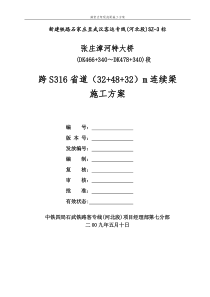 316省道连续梁支架方案(20090609)