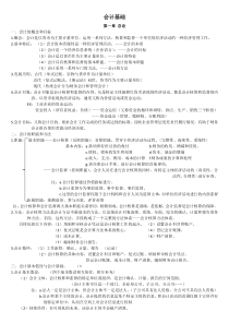 2016年会计从业会计基础知识点整理