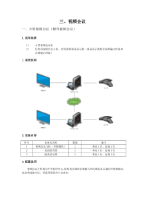 3会议系统产品学习资料