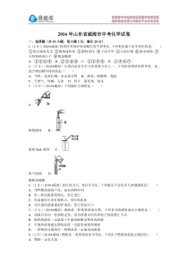 2016年山东省威海市中考化学试卷(含答案)