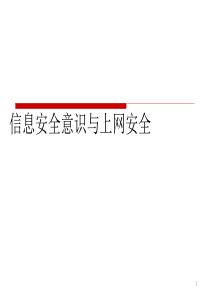 4信息安全意识与上网安全.