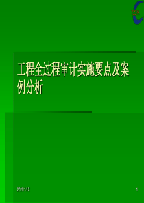 3_工程全过程审计实施要点及案例分析_天职国际姚刚(2006-11-10上午)