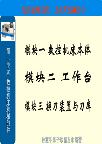 第二单元数控机床机械部件