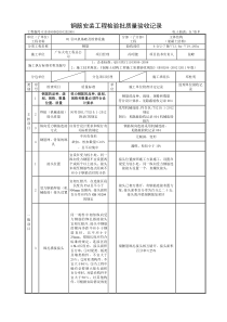 5109钢筋安装工程检验批质量验收记录