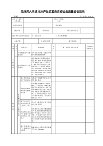 53320泡沫灭火系统泡沫产生装置安装检验批质量验收记录