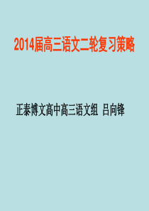 3正泰博文高中2014届语文二轮备考WPS演示演示文稿MicrosoftPowerPoint幻灯片