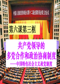 63共产党领导的多党合作和政治协商制度2015最新