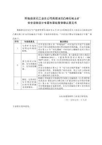 6高家洼凹凸棒石粘土矿安全设施设计复审意见