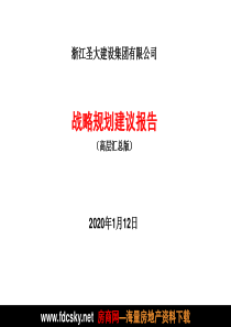 2010年浙江圣大建设集团有限公司战略规划建议报告